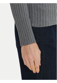 Morgan Sweter 232-MANDRIN Szary Slim Fit. Kolor: szary. Materiał: wiskoza #4