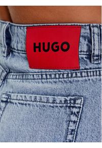 Hugo Szorty jeansowe 50489287 Niebieski Regular Fit. Kolor: niebieski. Materiał: jeans, bawełna #4