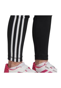 Adidas - Spodnie treningowe dla dzieci adidas Noos DV2755. Materiał: materiał, elastan, skóra, tkanina, poliester. Technologia: ClimaLite (Adidas). Długość: długie. Wzór: paski. Sport: fitness #4