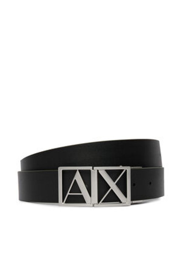 Armani Exchange Pasek Męski XM002664 AF22854 M8327 Czarny. Kolor: czarny. Materiał: skóra