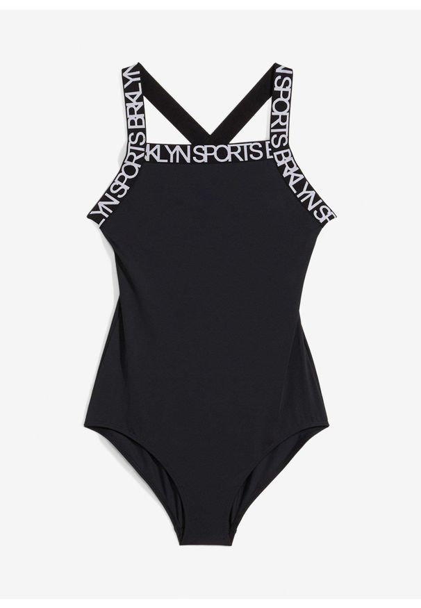 bonprix - Kostium kąpielowy. Kolor: czarny