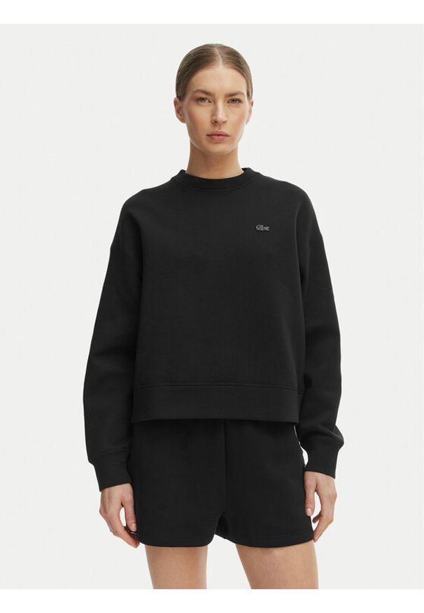 Lacoste Bluza SF0046 Czarny Oversize. Kolor: czarny. Materiał: bawełna
