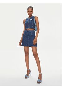 Calvin Klein Jeans Top J20J222799 Niebieski Slim Fit. Kolor: niebieski. Materiał: bawełna #6