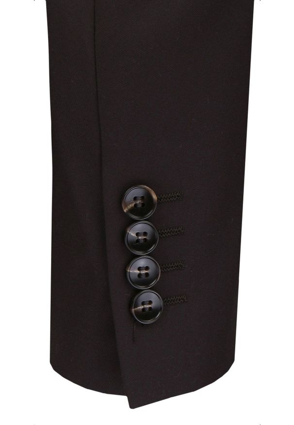 Taliowany Garnitur Męski - Victorio - Brązowy. Kolor: brązowy. Materiał: wiskoza, elastan, poliester. Wzór: gładki