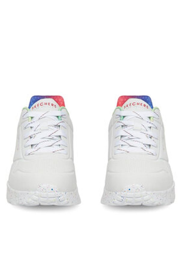 skechers - Skechers Sneakersy UNO LITE 310456L WMLT Biały. Kolor: biały. Materiał: syntetyk, materiał