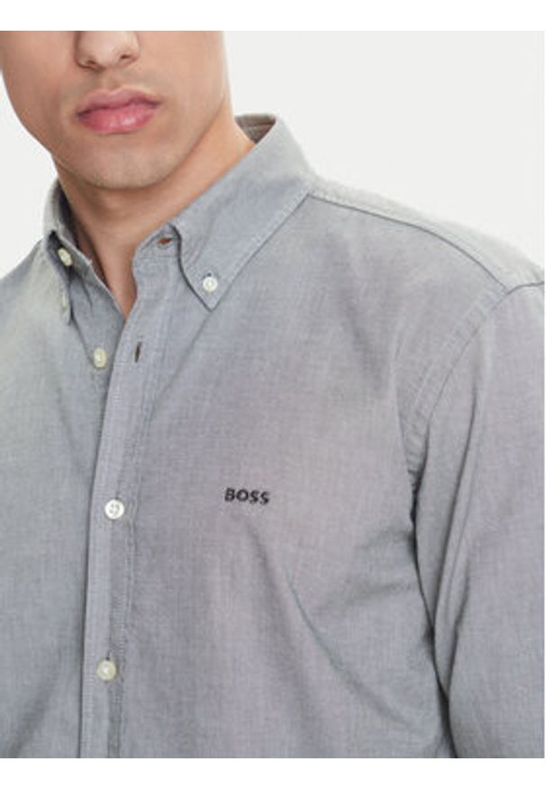 BOSS Koszula Rickert 50519707 Zielony Regular Fit. Kolor: zielony. Materiał: bawełna