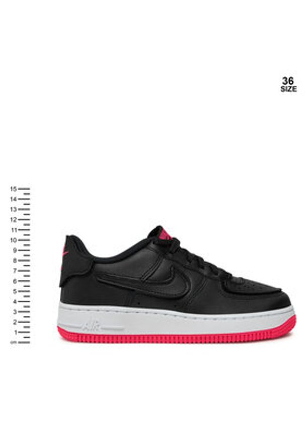 Nike Sneakersy Af1/1 (GS) DB4545 005 Czarny. Kolor: czarny. Materiał: skóra
