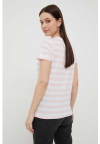 Polo Ralph Lauren t-shirt bawełniany kolor różowy. Typ kołnierza: polo. Kolor: różowy. Materiał: bawełna. Długość rękawa: krótki rękaw. Długość: krótkie #2