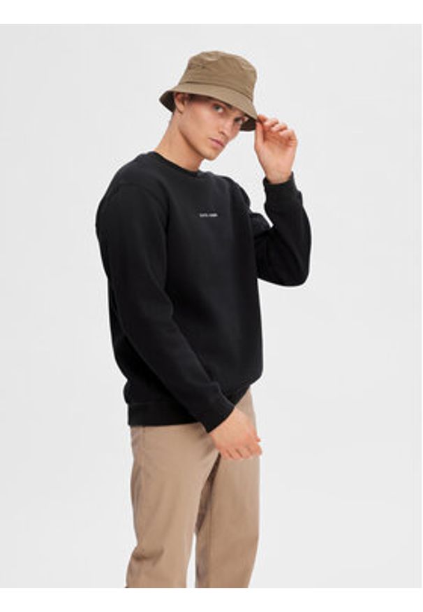 Selected Homme Bluza 16090431 Czarny Regular Fit. Kolor: czarny. Materiał: bawełna, syntetyk