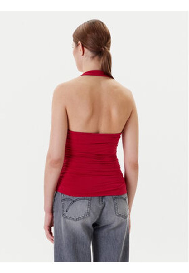 Guess Top W5YP28 KACM2 Czerwony Regular Fit. Kolor: czerwony