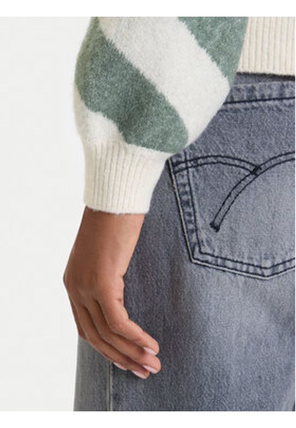 Vero Moda Sweter Lara 10310862 Beżowy Regular Fit. Kolor: beżowy. Materiał: syntetyk