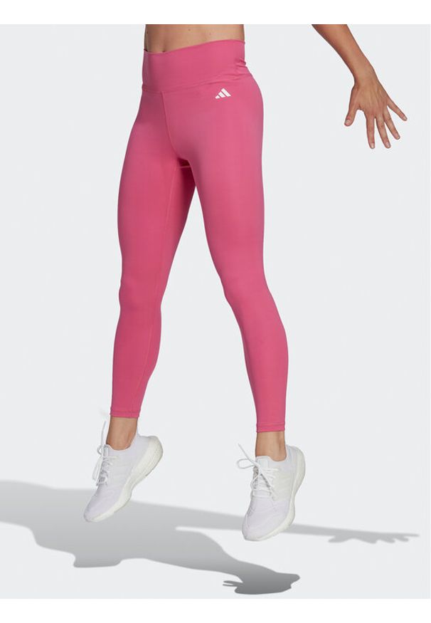 Adidas - Legginsy adidas. Stan: podwyższony. Kolor: różowy