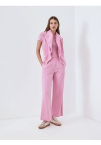 Reserved - Dresowe spodnie - pastelowy róż. Kolor: różowy. Materiał: dresówka #1