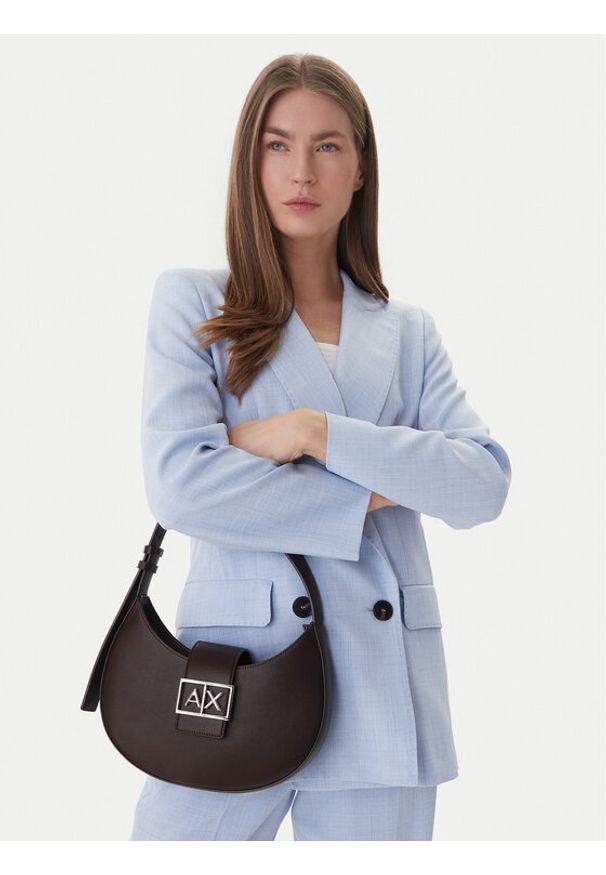 Armani Exchange Torebka XW002565 AF12039 U6018 Brązowy. Kolor: brązowy. Materiał: skórzane