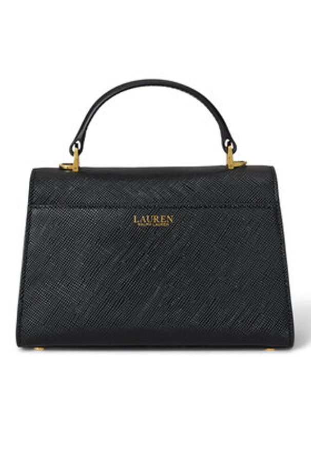 Lauren Ralph Lauren - LAUREN RALPH LAUREN Torebka 431966765008 Czarny. Kolor: czarny. Materiał: skórzane
