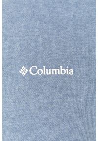 columbia - Columbia - Bluza. Okazja: na co dzień. Typ kołnierza: bez kaptura. Kolor: niebieski. Materiał: bawełna, materiał, dzianina, syntetyk, elastan, ze splotem, poliester, włókno. Wzór: jednolity, aplikacja, ze splotem. Styl: casual #2