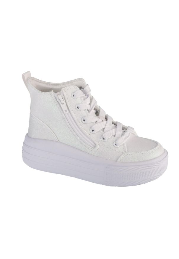 skechers - Buty sportowe do chodzenia dziewczęce, Hyperlift. Kolor: biały. Materiał: syntetyk, materiał. Sport: turystyka piesza