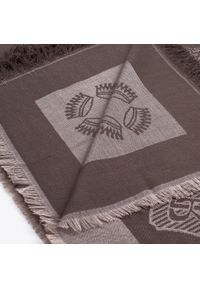Wittchen - Damski szal z bambusem tkany w monogram brązowa. Kolor: brązowy. Materiał: włókno. Wzór: aplikacja. Styl: elegancki #3