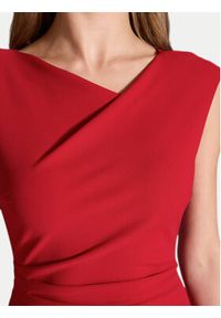 Swing Sukienka koktajlowa 5AI16700 Czerwony Slim Fit. Kolor: czerwony. Materiał: syntetyk. Styl: wizytowy #4