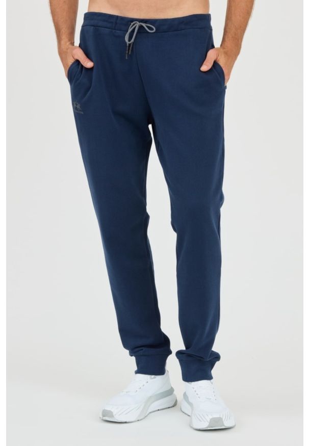 La Martina - LA MARTINA Granatowe męskie spodnie dresowe, Rozmiar XL. Kolor: niebieski. Materiał: dresówka