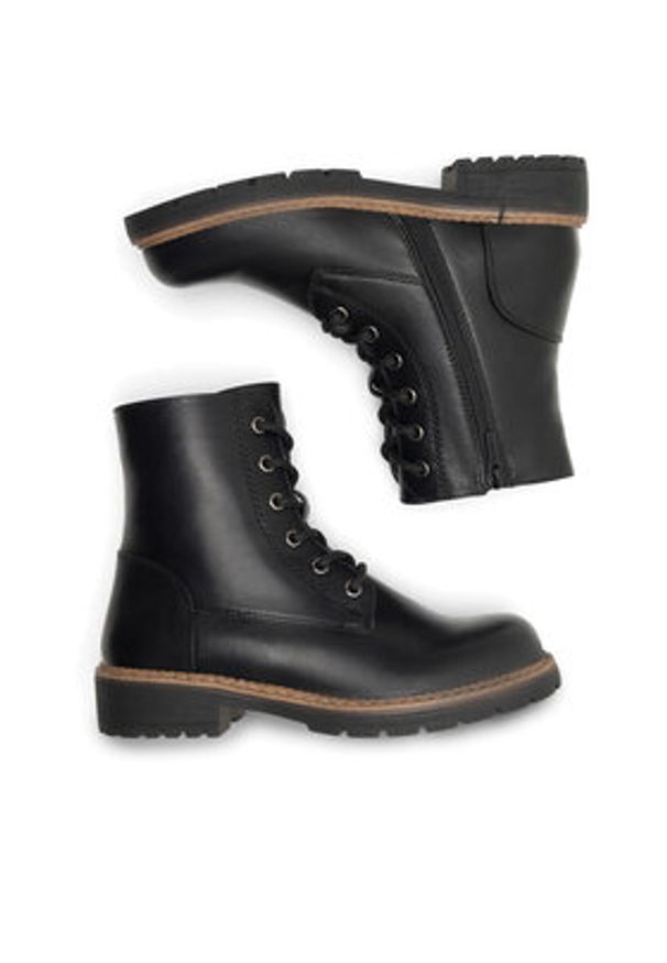 Clara Barson Trzewiki WS5866-26 Czarny. Kolor: czarny. Materiał: skóra