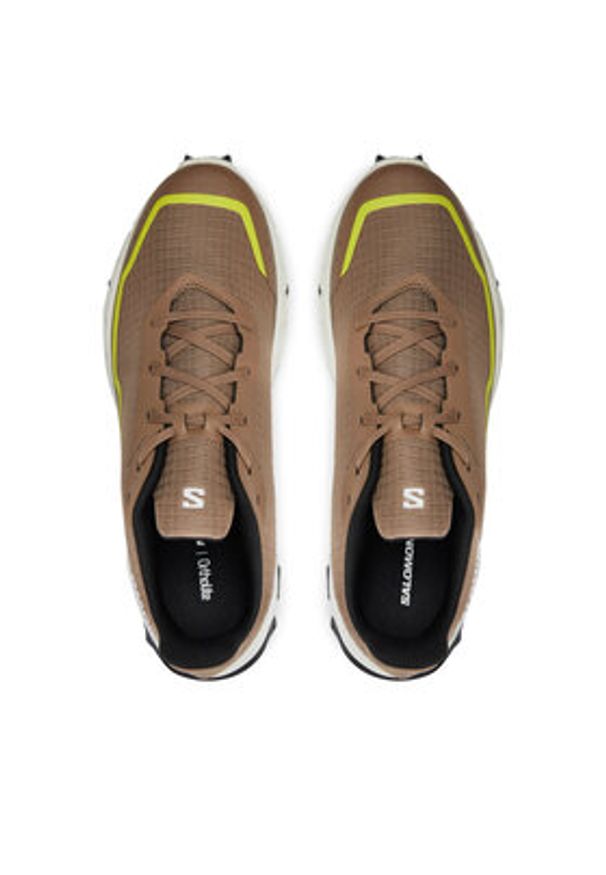 salomon - Salomon Buty do biegania Alphacross 5 L47460100 Beżowy. Kolor: beżowy. Materiał: materiał