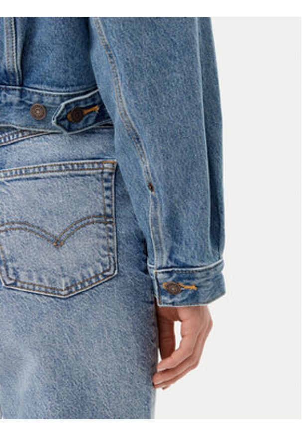 Levi's® Kurtka jeansowa 90's 001WO-0000 Niebieski Relaxed Fit. Kolor: niebieski. Materiał: bawełna