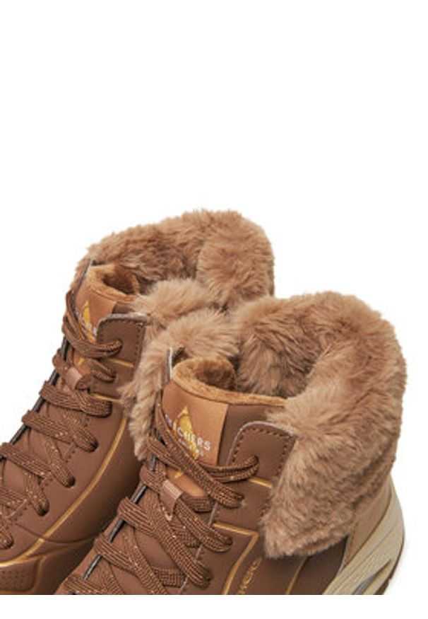 skechers - Skechers Trzewiki 167993/TPGD Brązowy. Kolor: brązowy. Materiał: skóra