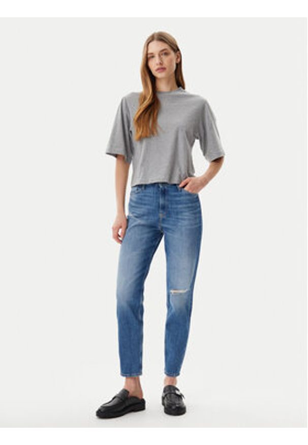 Calvin Klein Jeans Jeansy J20J225140 Niebieski Mom Fit. Kolor: niebieski