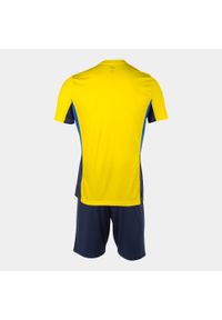 Dres Joma Danubio II Żółty / Niebieski. Kolor: niebieski, wielokolorowy, żółty. Materiał: poliester. Sport: fitness, piłka nożna #2