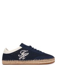 TOMMY HILFIGER - Tommy Hilfiger Espadryle Th Heritage Rope Sneaker FW0FW09406 Granatowy. Kolor: niebieski. Materiał: materiał #1