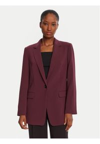 BOSS Marynarka Jocaluah 50490053 Fioletowy Regular Fit. Kolor: fioletowy. Materiał: syntetyk