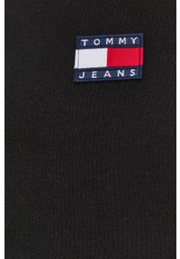 Tommy Jeans Bluza bawełniana męska kolor czarny z aplikacją. Okazja: na co dzień. Kolor: czarny. Materiał: bawełna. Wzór: aplikacja. Styl: casual #5