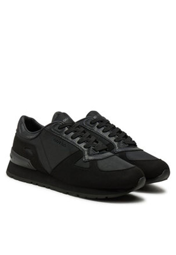 Guess Sneakersy Tresa FMPALC ELL12 Czarny. Kolor: czarny. Materiał: skóra