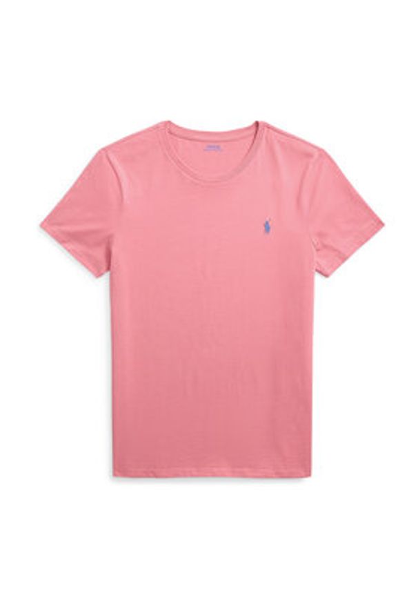 Polo Ralph Lauren T-Shirt 710671438433 Różowy Custom Slim Fit. Typ kołnierza: polo. Kolor: różowy. Materiał: bawełna
