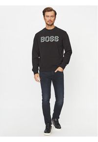 BOSS - Boss Bluza Weglitchlogo 50499486 Czarny Regular Fit. Kolor: czarny. Materiał: bawełna #5