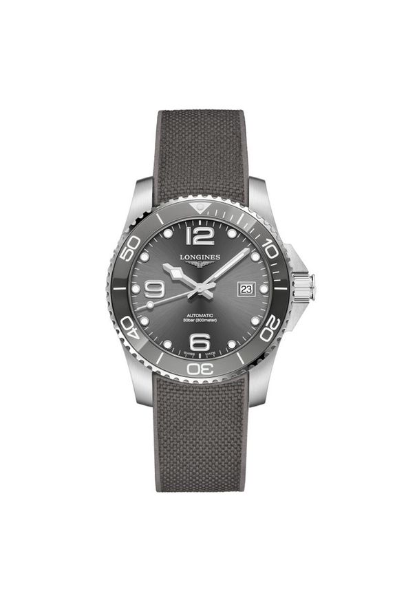 Zegarek Męski LONGINES HydroConquest L3.781.4.76.9. Rodzaj zegarka: analogowe. Materiał: guma, koronka. Styl: casual, sportowy