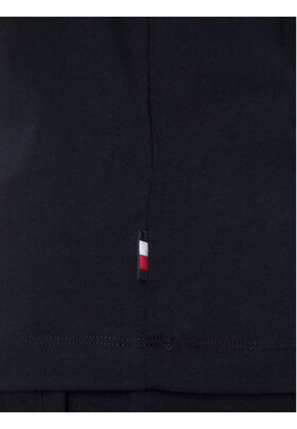 TOMMY HILFIGER - Tommy Hilfiger T-Shirt Chest Stripe MW0MW36739 Granatowy Regular Fit. Kolor: niebieski. Materiał: bawełna