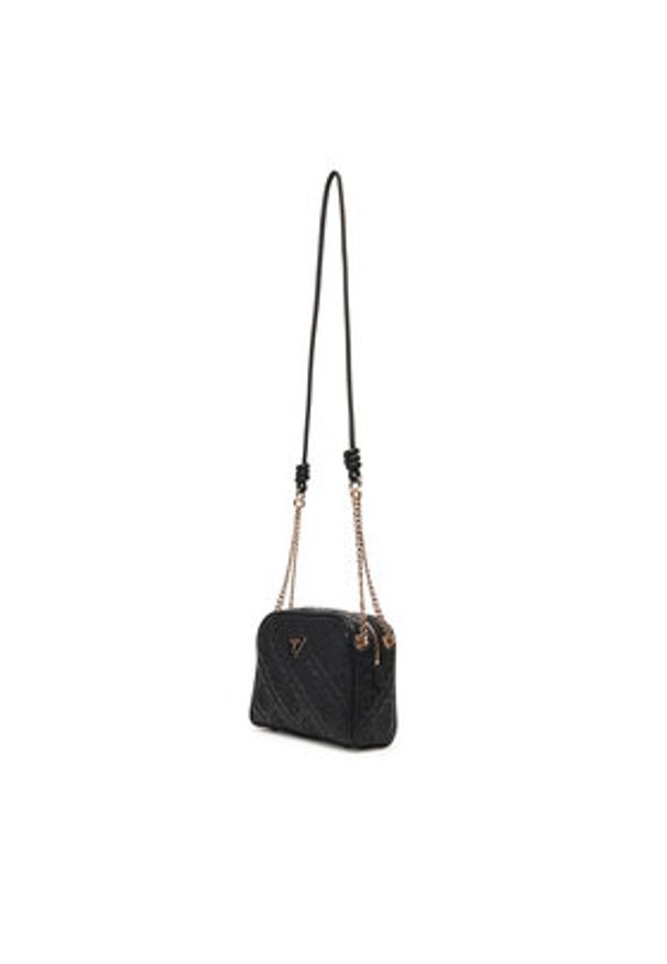 Guess Torebka Adelasia HWQL96 58140 Czarny. Kolor: czarny. Materiał: skórzane