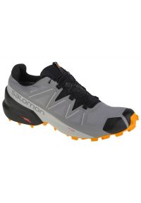 salomon - Buty do biegania Salomon Speedcross 5 Gtx 414613 szare. Zapięcie: sznurówki. Kolor: szary. Materiał: materiał, tkanina, syntetyk, guma. Szerokość cholewki: normalna. Model: Salomon Speedcross #1