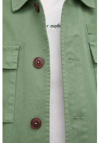 Marc O'Polo kurtka męska kolor zielony przejściowa. Okazja: na co dzień. Typ kołnierza: polo. Kolor: zielony. Materiał: bawełna, materiał, włókno. Wzór: gładki. Styl: casual #2