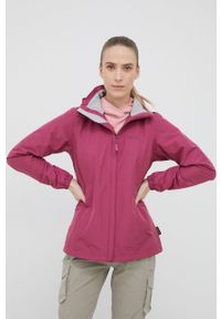 Jack Wolfskin kurtka outdoorowa Stormy Point kolor fioletowy. Kolor: fioletowy. Materiał: materiał