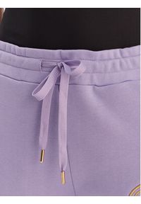 Versace Jeans Couture Spodnie dresowe 80HAAT02 CF01T Fioletowy Regular Fit. Kolor: fioletowy. Materiał: bawełna #5