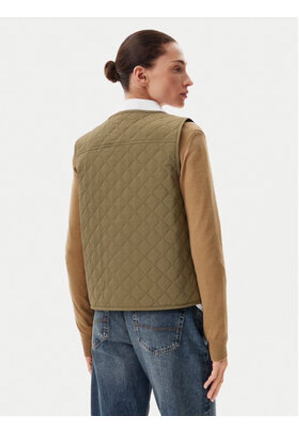 Barbour Bezrękawnik LGI0194GN32 Zielony Regular Fit. Kolor: zielony. Materiał: syntetyk. Długość rękawa: bez rękawów