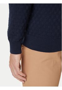 GANT - Gant Kardigan 8030263 Granatowy Regular Fit. Kolor: niebieski. Materiał: bawełna