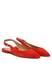 Lauren Ralph Lauren - LAUREN RALPH LAUREN Sandały Severn Calfskin 802967746004 Pomarańczowy. Kolor: pomarańczowy. Materiał: skóra, zamsz #4