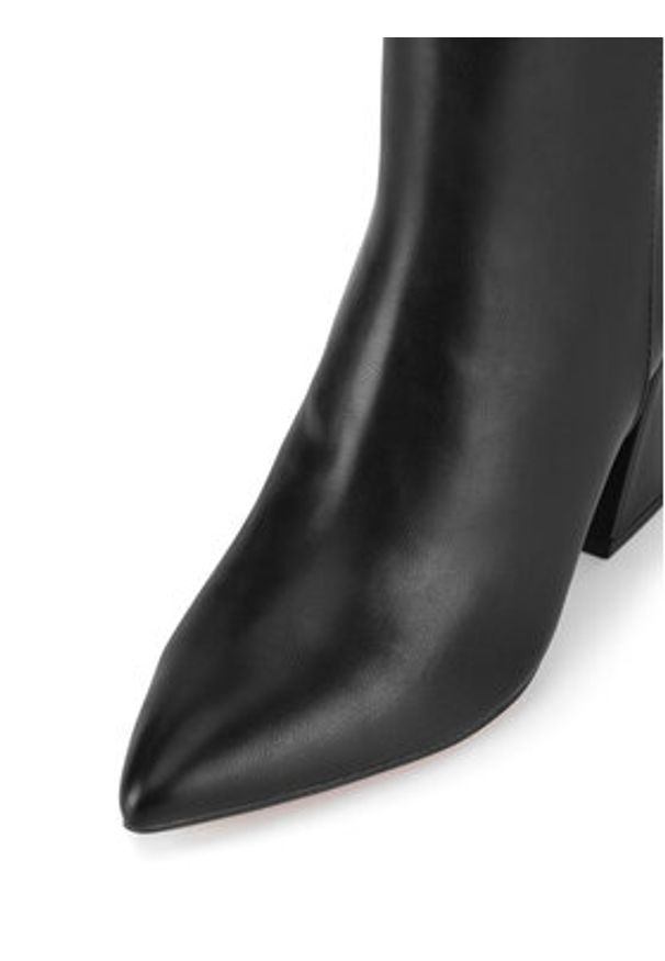 Nine West Botki CEO-AIDA-01 Czarny. Kolor: czarny. Materiał: materiał, skóra