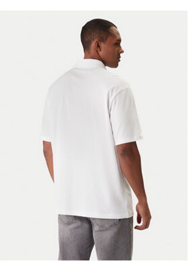 Karl Lagerfeld - KARL LAGERFELD Polo 745127 561225 Biały Regular Fit. Typ kołnierza: polo. Kolor: biały. Materiał: bawełna