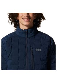 MOUNTAIN HARDWEAR - Kurtka turystyczna Mountain Hardwear Stretchdown. Kolor: niebieski. Sezon: zima. Sport: turystyka piesza #2