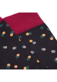 Wittchen - Męskie skarpetki w kolorowe kropki bordowo-czarne. Kolor: czarny, czerwony, wielokolorowy. Materiał: bawełna. Wzór: kolorowy, kropki #5